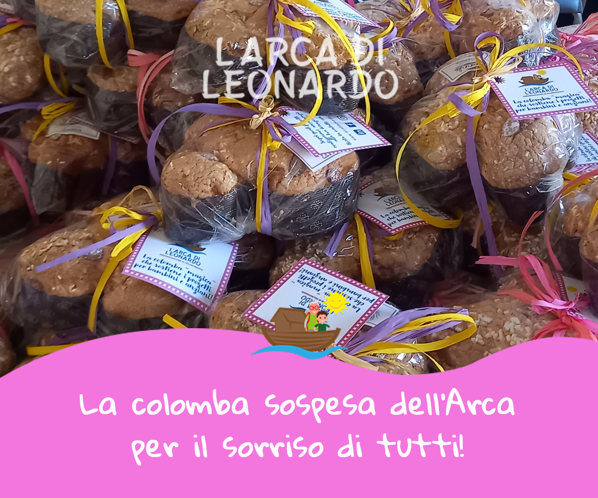 La colomba sospesa dell’Arca per il sorriso di tutti!